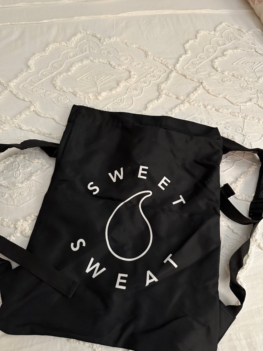 Sweet Sweat Black Drawstring Backpack - Picture 3 of 4